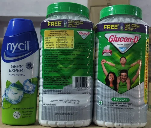 Glucon D 1kg jar With Nycil Power 150g