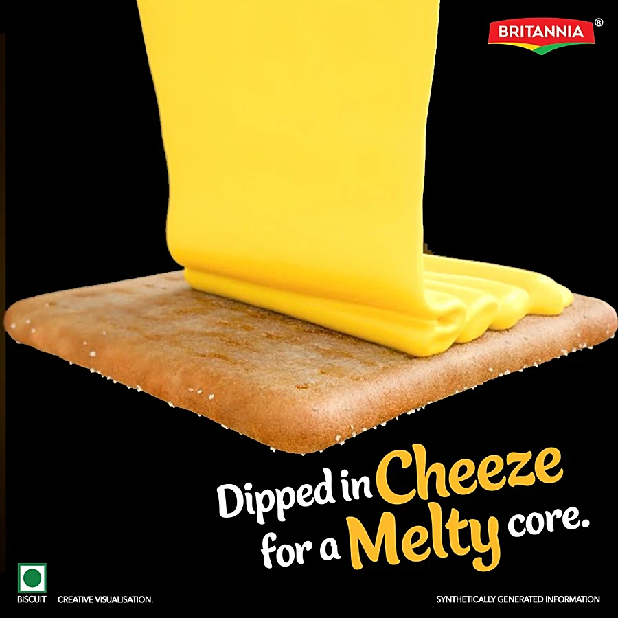 Britannia 50-50 Cheeze Dipped Sandwich Biscuit, ₹ 10