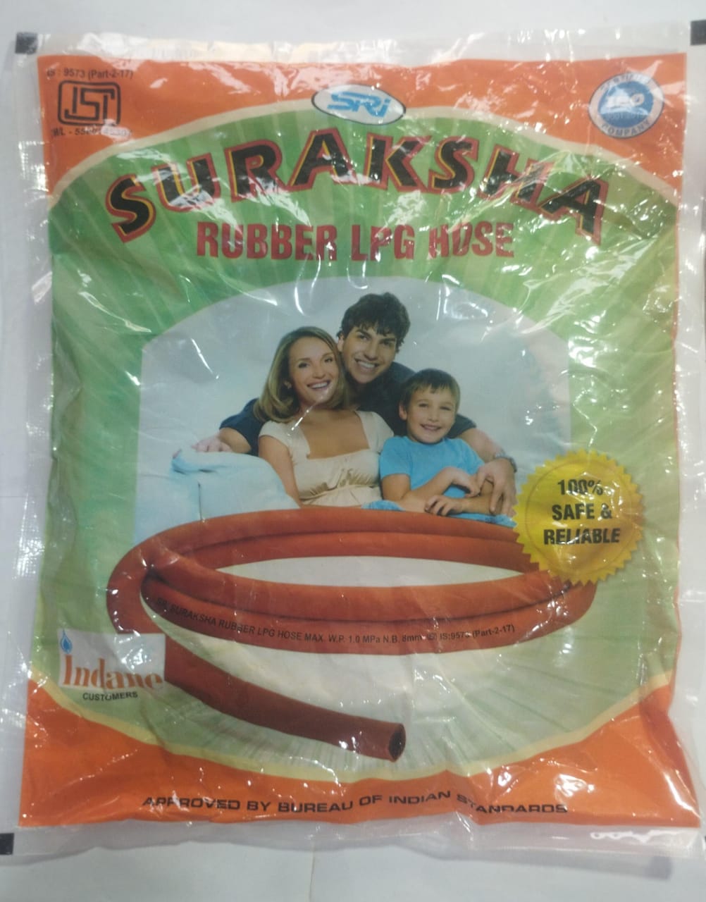 Suraksha Rubber LPG Hose 1.5 -miter