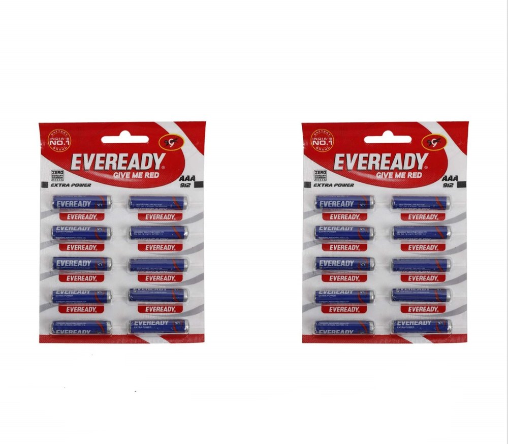Eveready Blue 912 AAA Carbon Zinc Batteries