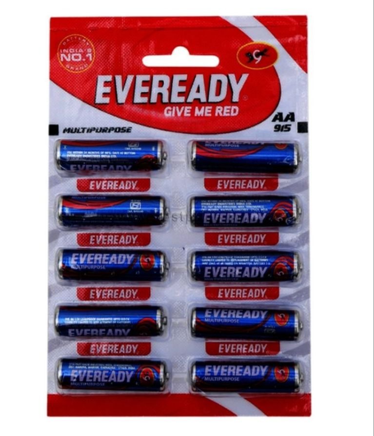 Eveready Blue 915 AA Carbon Zinc Batteries