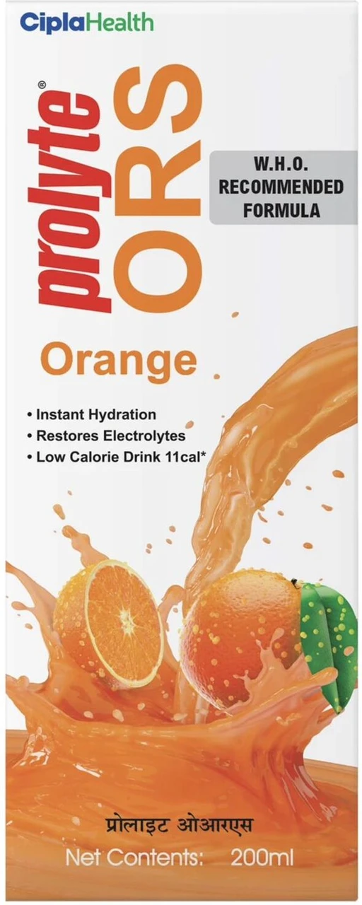 Cipla Prolyte ORS Liquid 200 ml Tetra Pack