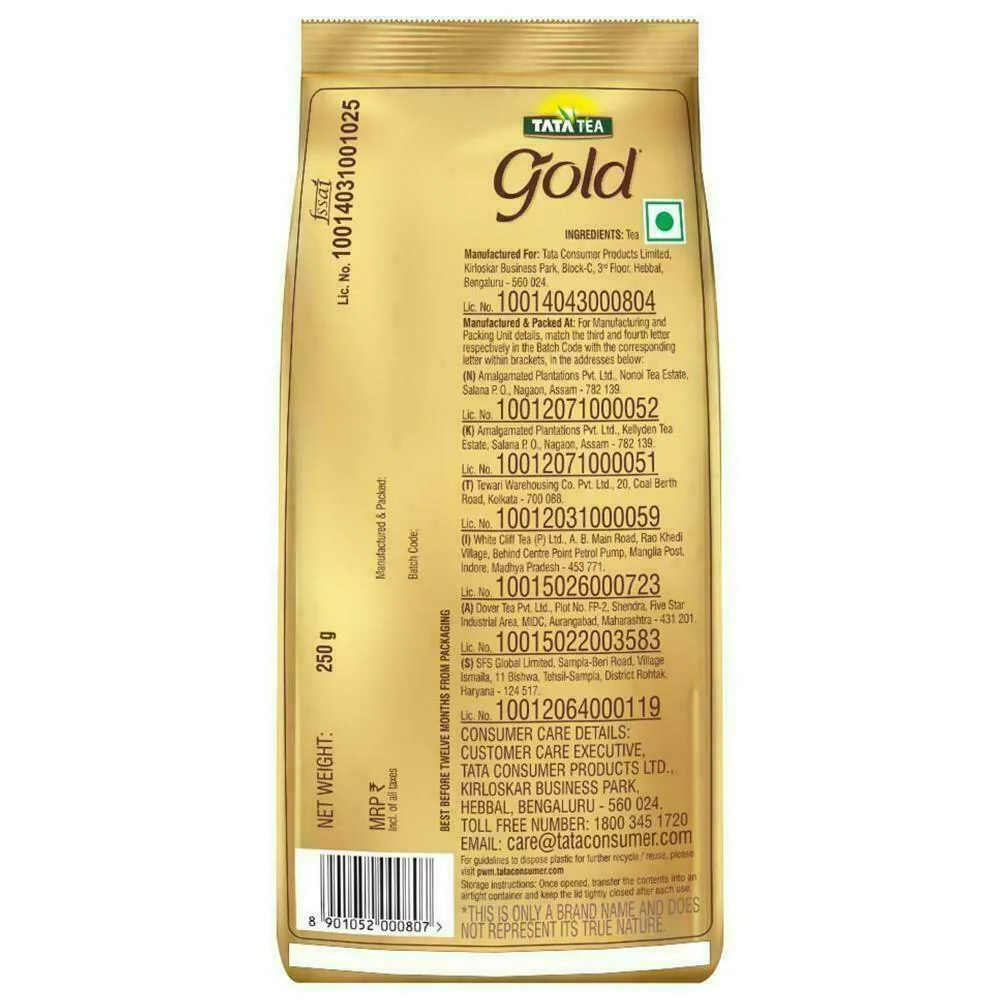 Tata Tea Gold 250g Pouch