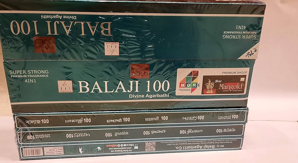 Balaji 100 Dhup / Incense Sticks / Agarbatti 75 Sticks