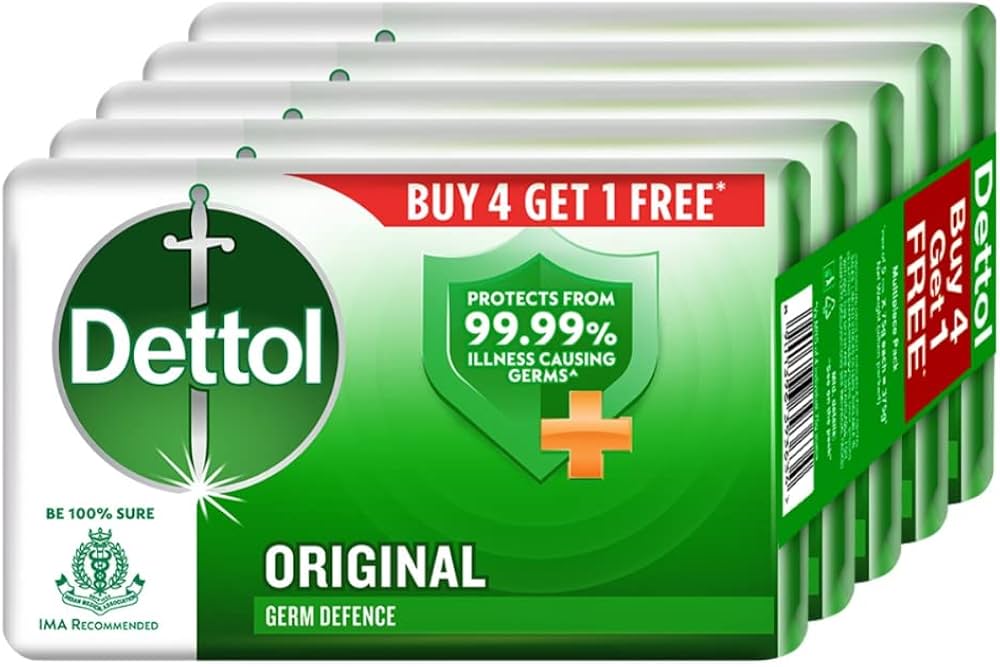 Dettol Soap 100g x 5 Pcs Pack