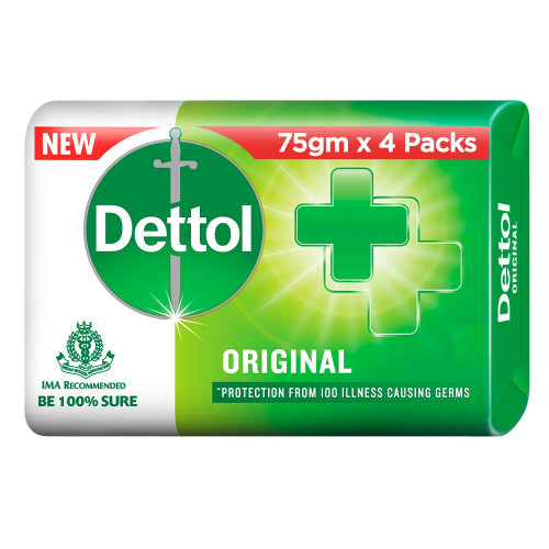 Dettol Original Soap 75 g ( 4 Pcs Pack) 1 pis
