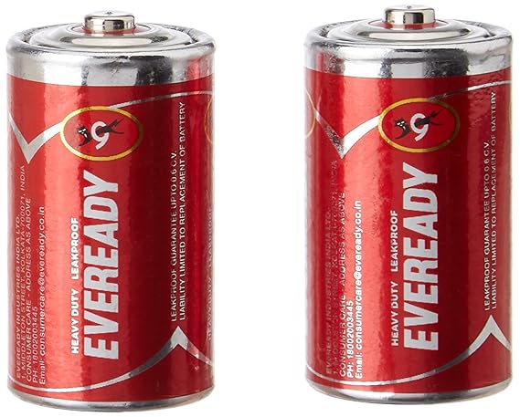 Eveready Red 1050 Carbon Zinc Batteries